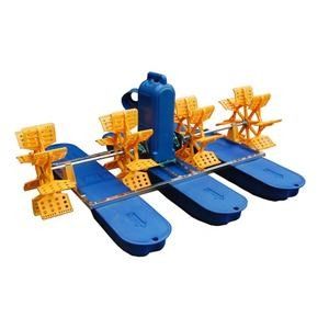 Fish Shrimp Solar Powered Paddle Wheel Aerator Fish Farm Air Pump 4 Impellers
